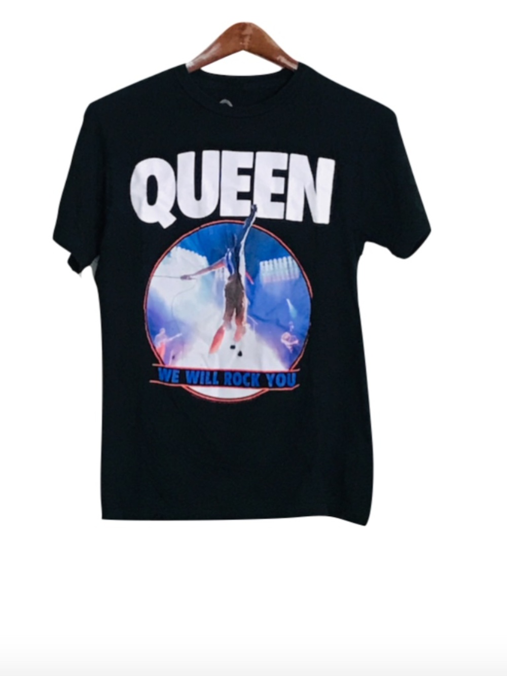 Queen “We Will Rock You” Graphic T-Shirt Black Size Small
